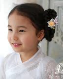 2015新款韩国进口正品代购儿童礼服配饰头饰 女童公主假发边夹