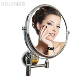 BOLEN 浴室镜子壁挂美容镜小化妆镜子墙上小镜子 卫生间镜子 旋转