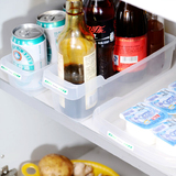 日本进口 厨房创意塑料收纳盒收纳框 冰箱抽屉式啤酒收纳盒整理盒