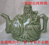 耀州窑仿古陶瓷器古玩鸳鸯壶仿古做旧瓷器良心壶两种液礼品瓷酒壶