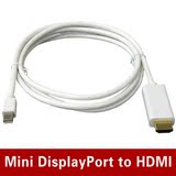 miniDP转HDMI高清线 苹果MAC笔记本转高清电视线 雷电接口电视线