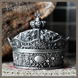 莉莎皇冠化妆珠宝收纳饰品盒非实木质高档复古欧式韩国公主首饰盒