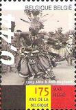 比利时 2005 独立175年 10-2 比属刚果 非洲舞蹈 老照片  邮票