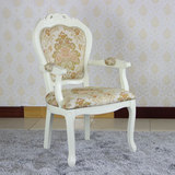 欧式餐椅时尚简约梳妆椅子实木雕花椅子白色餐椅书桌椅子特价