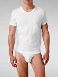 美国代购 CK Calvin Klein男士纯棉内衣短袖T恤 圆领V领