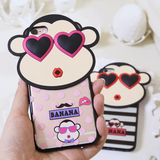 韩国猴子iphone6手机壳立体苹果6s plus透明防摔硅胶六保护套情侣