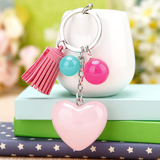 韩国最新创意礼品可爱果冻小爱心汽车钥匙扣女生包挂件钥匙链饰品