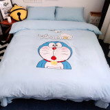 1.2米儿童床1.35m卡通四件套哆啦A梦全棉叮当猫4件套1.5米1.8全棉