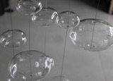 水晶玻璃 空心球 气泡球 透明空心玻璃球 家居夜场装饰 欧式装饰
