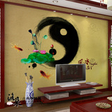 洛朵壁纸酒店墙画风水图壁画背景墙八卦图新中式电视无缝墙纸1406