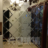 艺术玻璃 拼镜 菱形镜子电视客厅餐厅 背景墙 银镜 CNC数控切割