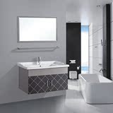 不锈钢浴室柜卫浴柜组合整体洗脸盆洗手盆柜组合浴柜欧式现代简约