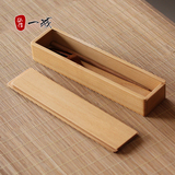 木质创艺筷勺套装盒日式便携木制餐具餐盒叉勺筷子收纳盒