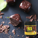 韩国进口零食lotte乐天72%纯黑巧克力罐装90g巧克力骰子巧克力豆