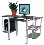 包邮新款简约现代时尚钢化玻璃台式家用电脑桌电脑台办公台办公桌