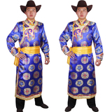 男士蒙古袍蒙古服 蒙古族舞蹈演出服装 蒙族婚礼服少数民族服装男