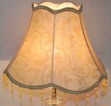 灯具配件客房灯壁灯床头灯台灯落地灯欧式布艺灯罩现代波浪吊珠罩