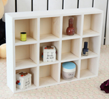 ZAKKA杂货实木复古十二格收纳盒12格展示柜子 化妆品香水储物盒