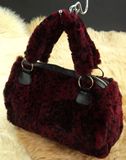 红色兔毛包包 2013冬季新款女包 韩版潮复古毛毛包手提包皮草包包