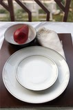 外贸出口陶瓷餐具英国名品烟墨丹蓓欧式风格黑色碗盘碟杯4件套