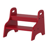 皇冠IKEA南京宜家家居具代购 特洛根 脚凳, 红色正品儿童小家具