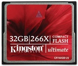 金士顿CF 32GB 266X CF 32G高速存储卡（CF/32GB-U2）读写40MB/S