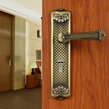 泰好铜锁纯铜房门锁室内中式仿古全铜实木卧室欧式门锁家用木门