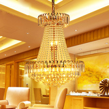 灯具简约水晶灯创意复式客厅大吊灯楼梯餐厅水晶吊灯现代奢华6080
