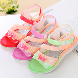夏季韩版女童鞋宝宝儿童凉鞋防滑软底沙滩鞋 学生小中大童公主鞋