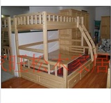 广州特价实木床松木床上下床高低字母床环保床双层床儿童房套装