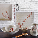 高温陶瓷餐具套装高档简约日式家用碗碟盘子套装创意瓷器热卖新品
