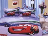 麦昆被套赛车汽车被罩全棉儿童卡通床单床上用品四三件套床品套件