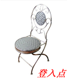 铁艺家居 休闲时尚户外椅 铁+PE藤编织椅 欧式复古椅子 折叠桌椅