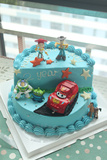 广州佛山生日蛋糕 玩具总动员卡通蛋糕 创意个性定制场景汽车蛋糕