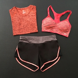 专业瑜伽服套装三件套夏季健身房运动背心夜跑步服女长裤健身服女