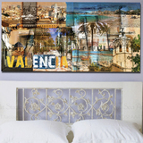 欧洲西班牙瓦伦西亚海景风景照片高清大幅无框装饰画壁画挂画客厅