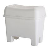 IKEA宜家代购 波斯昂 储物凳/浴室洗澡凳 白色 塑料储物箱子 盒子
