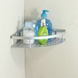 太空铝 三角置物架卫生间 壁挂 淋浴房置物架 单层角蓝 浴室角架