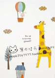 ZAKKA 日本进口 日式卡通墙贴 长颈鹿量身高  家居日用 满百包邮