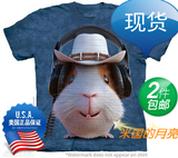 夏季欧美3d动物t恤DJ蓝鼠男短袖情侣创意印花潮流立体修身女半袖