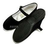 正品京叶红老北京女式布鞋 跳舞平跟 黑色工作鞋 一代鞋大号42 43