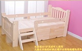 定制 单人床男孩女孩幼儿床带护栏 松木小孩环保床儿童家具松木床