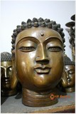 刘家园释迦摩尼菩萨佛头像佛像佛教牟尼佛黄铜释迦牟尼佛40cm