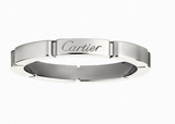 香港专柜代购Cartier/卡地亚MAILLON PANTHèRE 系列18K白金戒指