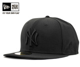 现货正品MLB洋基队NY全黑 black on black 棒球帽