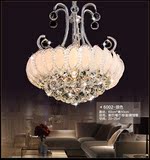 欧式LED金色水晶吊灯现代简约创意客厅水晶灯 卧室灯温馨餐厅灯具
