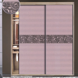 定制推拉门衣柜家具现代简约时尚大衣橱3门2门实木板式特价品牌柜
