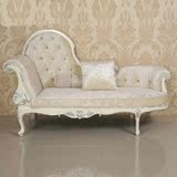 欧式贵妃椅 实木布艺沙发椅卧室沙发/简约客厅沙发 新古典贵妃床