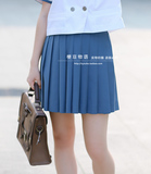【现货】kyoukoJK制服学生百褶裙 青蓝色 日式高温定型 制服裙