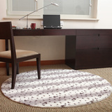 新款 欧式豹纹 加厚加密大圆形地毯椅垫 书桌地垫卧室床边毯子 冬